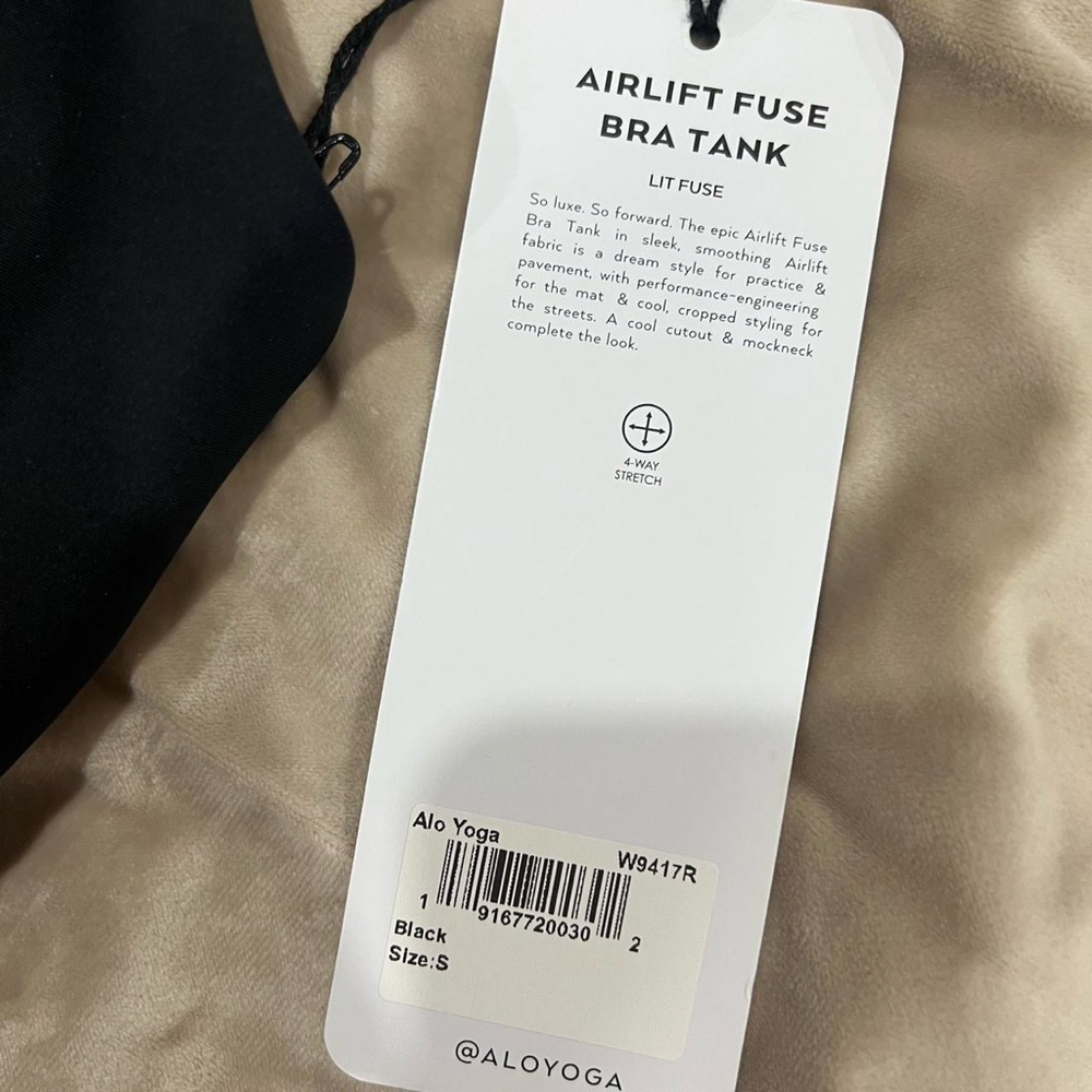 ALO Yoga Charcoal Crop Top - Picture 3 of 3